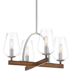 Birnamwood Chandelier - Pewter / Clear