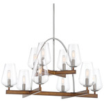 Birnamwood Chandelier - Pewter / Clear