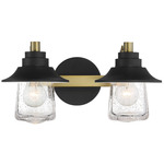 Westfield Manor Bathroom Vanity Light - Sand Coal / Clear Seeded