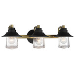 Westfield Manor Bathroom Vanity Light - Sand Coal / Clear Seeded