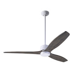 Arbor DC Ceiling Fan - Gloss White / Graywash