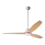 Arbor DC Ceiling Fan - Gloss White / Maple