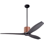 LeatherLuxe DC Ceiling Fan - Dark Bronze / Tan / Ebony