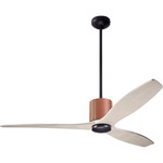 LeatherLuxe DC Ceiling Fan - Dark Bronze / Tan / Whitewash