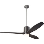 LeatherLuxe DC Ceiling Fan - Graphite / Gray / Ebony