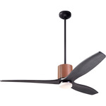 LeatherLuxe DC Ceiling Fan - Dark Bronze / Tan / Ebony