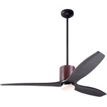 LeatherLuxe DC Ceiling Fan - Dark Bronze / Chocolate / Ebony