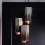 Hex 3-Light Chandelier - Ombre