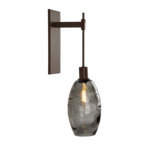 Ellisse Tempo Wall Sconce - Flat Bronze / Optic Smoke