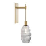 Ellisse Tempo Wall Sconce - Gilded Brass / Optic Clear