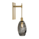 Ellisse Tempo Wall Sconce - Gilded Brass / Optic Smoke