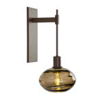 Coppa Tempo Wall Sconce - Flat Bronze / Optic Bronze