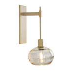 Coppa Tempo Wall Sconce - Gilded Brass / Optic Amber