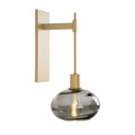 Coppa Tempo Wall Sconce - Gilded Brass / Optic Smoke