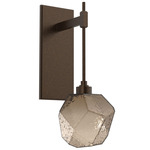 Gem Tempo Wall Sconce - Flat Bronze / Bronze