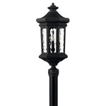 Raley 12V Outdoor Post / Pier Mount - Museum Black / Clear Water