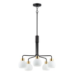 Coraline Chandelier - Bronze Rupert / Satin White