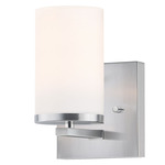 Lateral Wall Sconce - Satin Nickel / Satin White