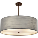 Classic Drum Pendant - Dark Bronze / Grey