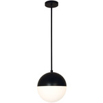 Ion Pendant - Matte Black / Opal