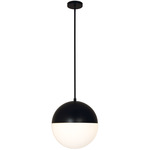 Ion Pendant - Matte Black / Opal