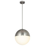 Ion Pendant - Brushed Nickel / Opal