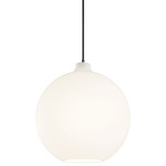 Wohlert LED Pendant - White / Matte Opal