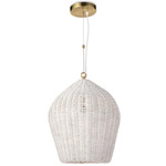 Coastal Living Georgian Pendant - White