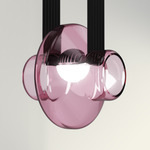 Etat-des-Lieux 1B Pendant - Black / Clear Pink