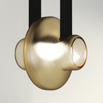 Etat-des-Lieux 1B Pendant - Black / Frosted Amber