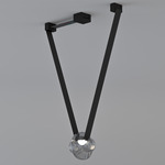 Etat-des-Lieux 1C Pendant - Black / Clear Grey