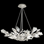 Foret Bowl Chandelier - Silver Leaf / Crystal