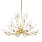 Blossom Chandelier - Gold Leaf / Clear