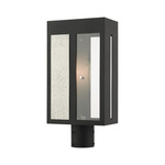 Lafayette Outdoor Post Light - Black / Clear