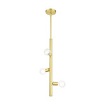 Bannister Vertical Pendant - Satin Brass