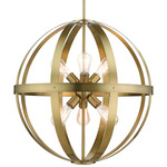 Stoneridge Globe Pendant - Antique Brass