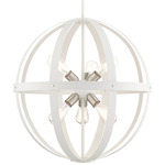 Stoneridge Globe Pendant - Textured White