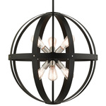 Stoneridge Globe Pendant - Textured Black