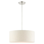 Meadow Pendant - Brushed Nickel / Oatmeal