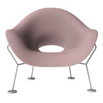 Pupa Outdoor Armchair - Chrome / Pink