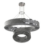 Maeve 2-Tier Chandelier - Black Nickel / Crystal