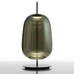 Maat Table Lamp - Dark Gray / Emerald Green