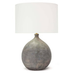 Dover Table Lamp - Brown / White