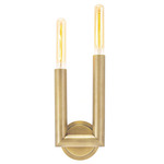 Wolfe Wall Sconce - Natural Brass