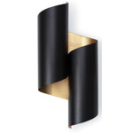 Folio Wall Sconce - Black / Gold