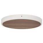 Large Multi-Light Canopy - White / Walnut