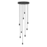 Bare 9-Light Multi Light Pendant - Graphite