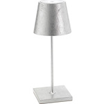 Poldina Pro Mini Rechargeable Table Lamp - Silver Leaf