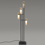 Osman Floor Lamp - Matte Black / Smoke