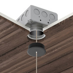 Vanishing Point 24VDC Ceiling Connection System with Power - Bronze